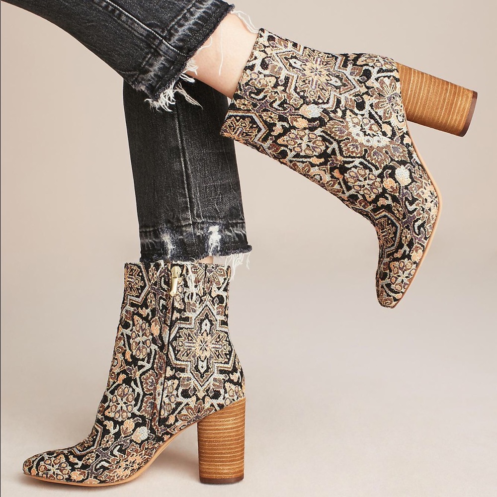 Sam Edelman Tapestry Ankle Boots